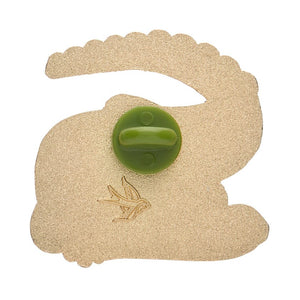 Crikey the Saltwater Crocodile Enamel Pin  -  Erstwilder  -  Quirky Resin and Enamel Accessories