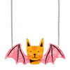 Winged Kitty Necklace  -  Erstwilder  -  Quirky Resin and Enamel Accessories