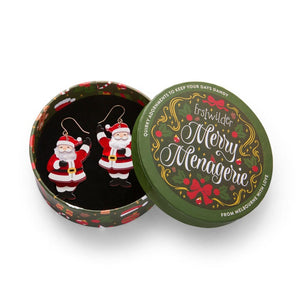 Santa’s Surprise Drop Earrings  -  Erstwilder  -  Quirky Resin and Enamel Accessories