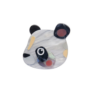 The Patient Panda Ring - Medium (IMPERFECT)  -  Erstwilder  -  Quirky Resin and Enamel Accessories