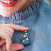 Wizard Hat Simplified Mini Brooch