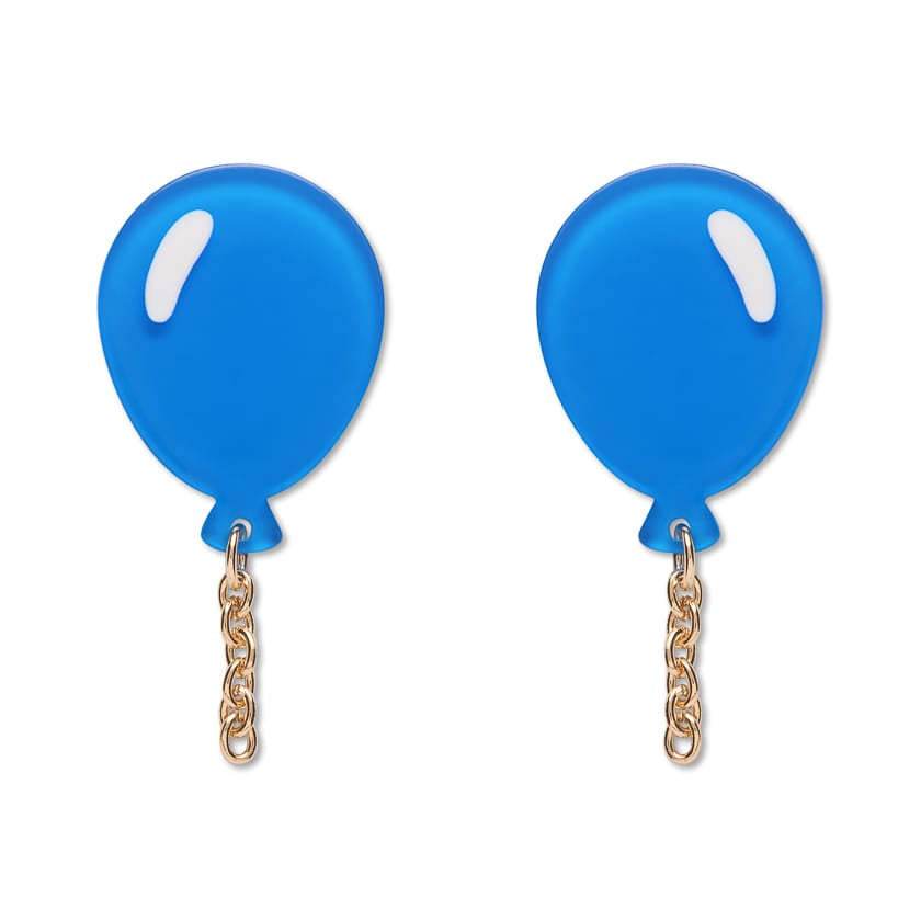 Balloons Drop Earrings – Blue  -  Erstwilder Essentials  -  Quirky Resin and Enamel Accessories