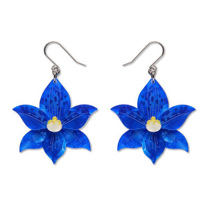 Spotted Sun-Orchid Drop Earrings  -  Erstwilder  -  Quirky Resin and Enamel Accessories