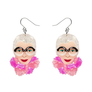 Pretty in Pom Poms Iris Drop Earrings (IMPERFECT)  -  Erstwilder  -  Quirky Resin and Enamel Accessories