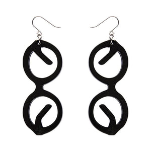 I Wear Eyewear Iris Drop Earrings (IMPERFECT)  -  Erstwilder  -  Quirky Resin and Enamel Accessories