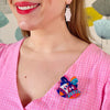 Jingle Bell Rock Brooch (IMPERFECT)  -  Erstwilder  -  Quirky Resin and Enamel Accessories