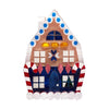 Holiday Home Brooch (IMPERFECT)  -  Erstwilder  -  Quirky Resin and Enamel Accessories
