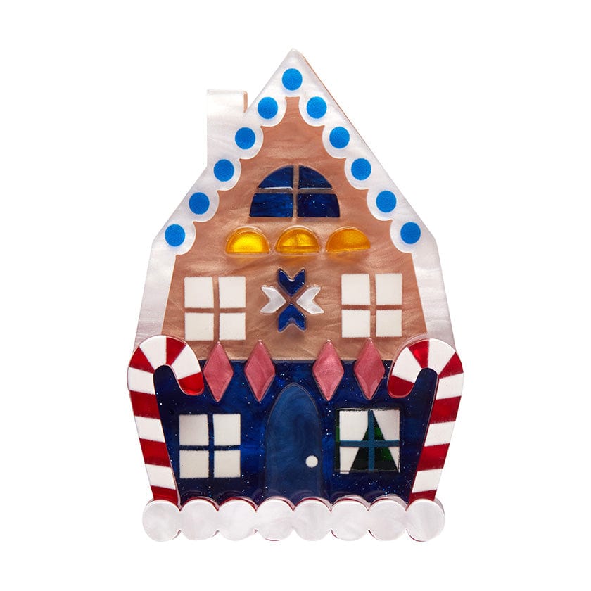 Holiday Home Brooch (IMPERFECT)  -  Erstwilder  -  Quirky Resin and Enamel Accessories