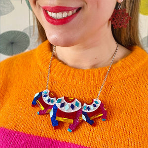Seasonal Sweater Necklace (IMPERFECT)  -  Erstwilder  -  Quirky Resin and Enamel Accessories