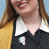 Sangiovese Sun Brooch  -  Erstwilder  -  Quirky Resin and Enamel Accessories