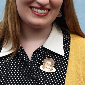 Little Big Bread Brooch  -  Erstwilder  -  Quirky Resin and Enamel Accessories