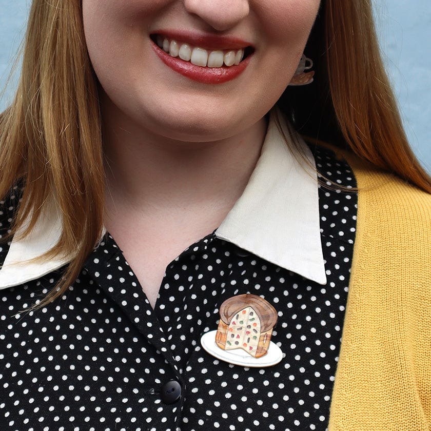 Little Big Bread Brooch  -  Erstwilder  -  Quirky Resin and Enamel Accessories