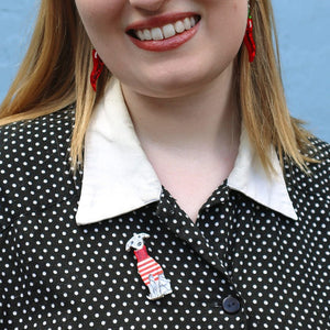 No Prima Donna Brooch  -  Erstwilder  -  Quirky Resin and Enamel Accessories