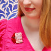 Cuddle Up Partner Brooch  -  Erstwilder  -  Quirky Resin and Enamel Accessories