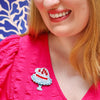 Piece of Cake Brooch  -  Erstwilder  -  Quirky Resin and Enamel Accessories