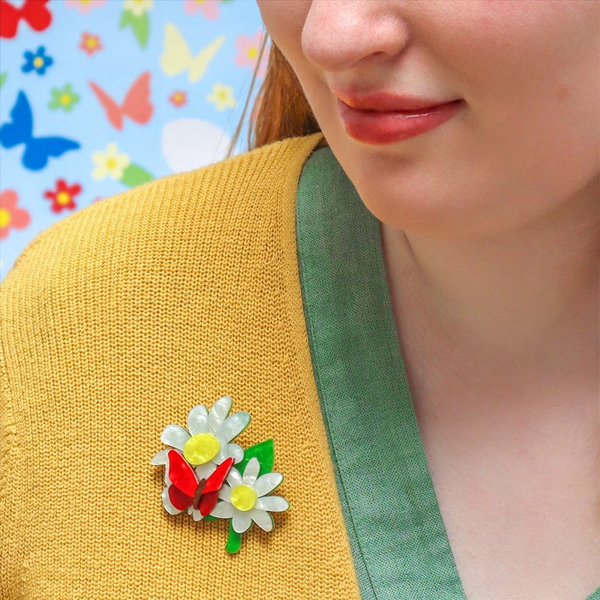 Flutter By Brooch  -  Erstwilder  -  Quirky Resin and Enamel Accessories
