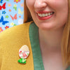 All Yolks Aside Brooch  -  Erstwilder  -  Quirky Resin and Enamel Accessories