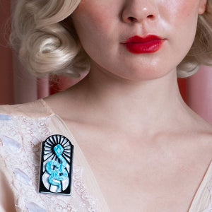 Elegant Venom Brooch  -  Erstwilder  -  Quirky Resin and Enamel Accessories