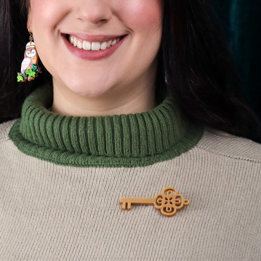 Magic Key Brooch (IMPERFECT)  -  Erstwilder  -  Quirky Resin and Enamel Accessories