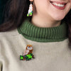 Regal Woodland Owl Brooch  -  Erstwilder  -  Quirky Resin and Enamel Accessories