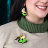 Wondrous Warbler Brooch (IMPERFECT)  -  Erstwilder  -  Quirky Resin and Enamel Accessories