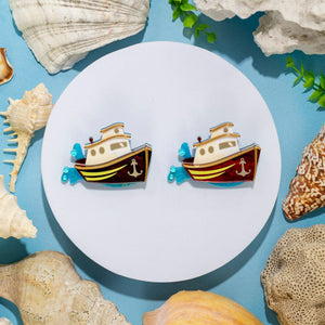 Seas the Day Brooch  -  Erstwilder  -  Quirky Resin and Enamel Accessories