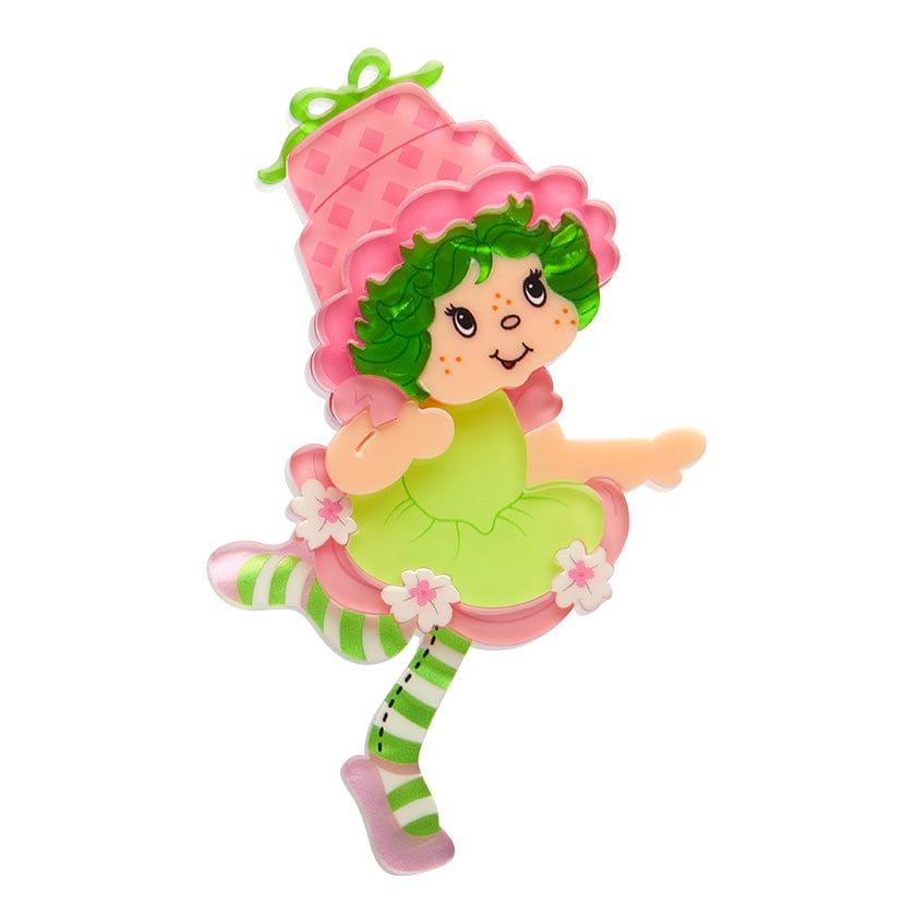 Lime Chiffon Brooch  -  Erstwilder  -  Quirky Resin and Enamel Accessories
