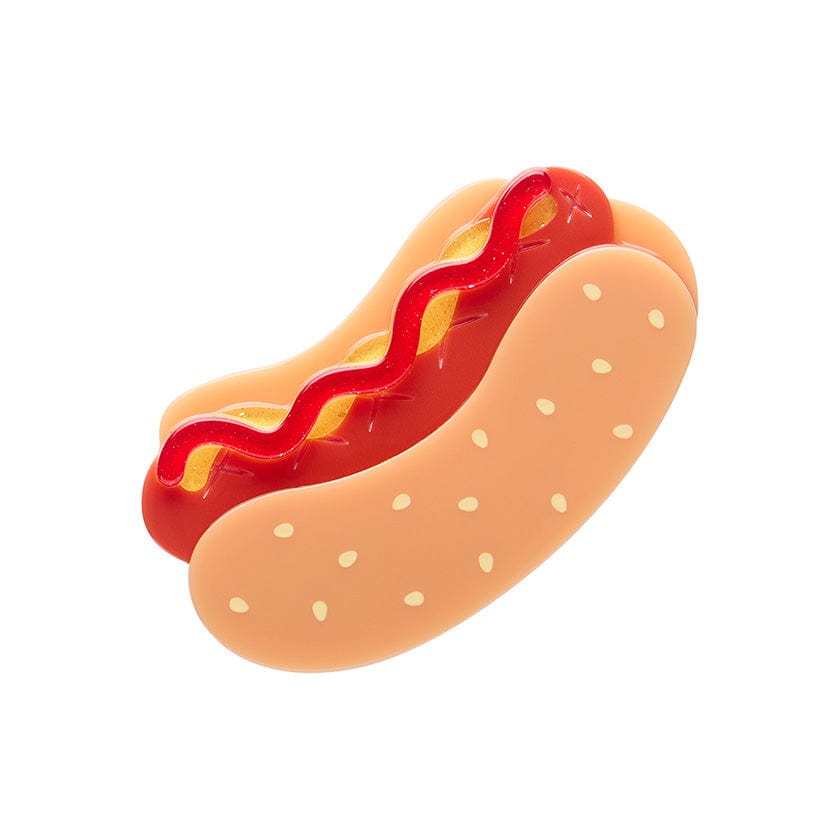 Hot Diggity Dog Brooch  -  Erstwilder  -  Quirky Resin and Enamel Accessories