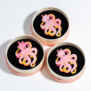 Octopode's Abode Brooch  -  Erstwilder  -  Quirky Resin and Enamel Accessories