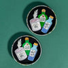 Spell Bottles Brooch  -  Erstwilder  -  Quirky Resin and Enamel Accessories