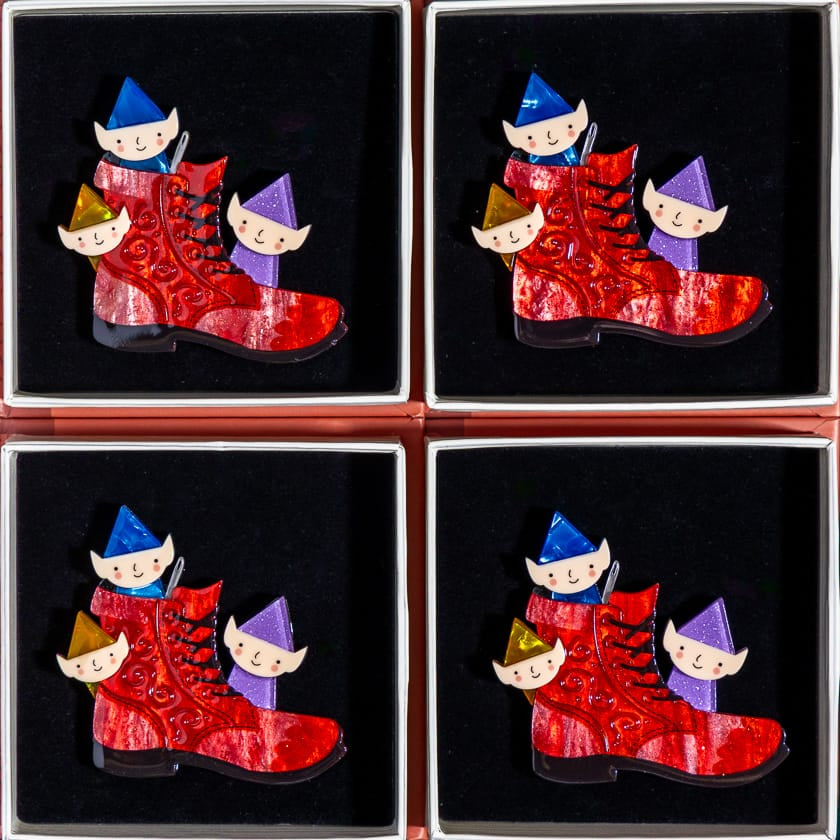Business Accumen Brooch  -  Erstwilder  -  Quirky Resin and Enamel Accessories