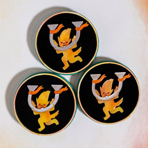 Ember Brooch  -  Erstwilder  -  Quirky Resin and Enamel Accessories