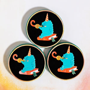 Fahloodle Brooch  -  Erstwilder  -  Quirky Resin and Enamel Accessories