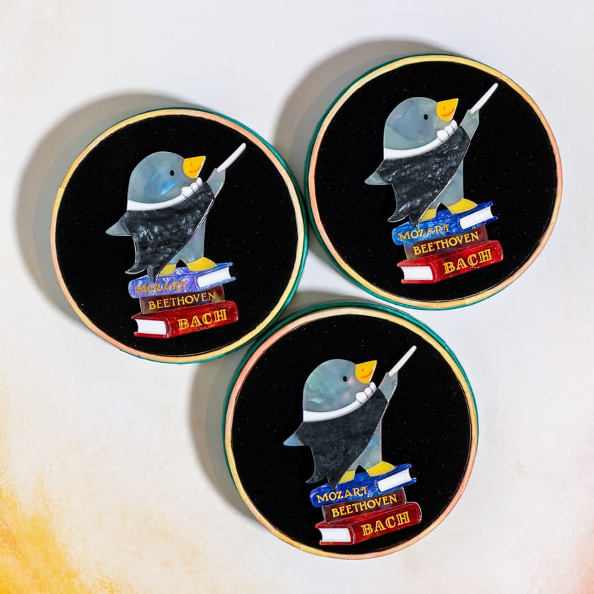 Maestro Pebbles Brooch  -  Erstwilder  -  Quirky Resin and Enamel Accessories