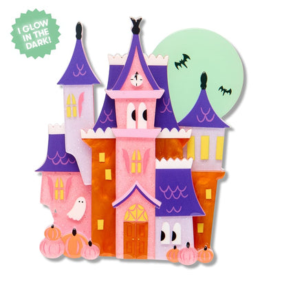 Haunted Hideaway Brooch  -  Erstwilder  -  Quirky Resin and Enamel Accessories