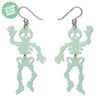 Dancing Skeletons Drop Earrings - Glow in the Dark