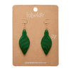 Long Bauble Drop Earrings - Green