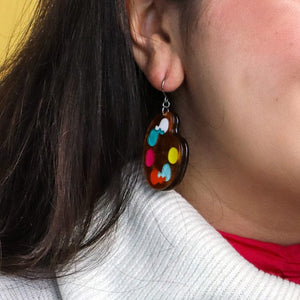 In Living Colour Drop Earrings  -  Erstwilder  -  Quirky Resin and Enamel Accessories
