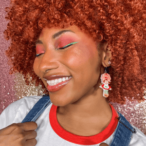 Sweet Strawberry Shortcake Drop Earrings  -  Erstwilder  -  Quirky Resin and Enamel Accessories