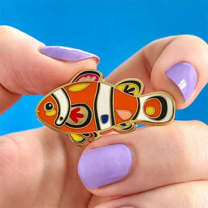 The Charismatic Clownfish Enamel Pin  -  Erstwilder  -  Quirky Resin and Enamel Accessories