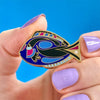 The Sartorial Surgeon Fish Enamel Pin  -  Erstwilder  -  Quirky Resin and Enamel Accessories
