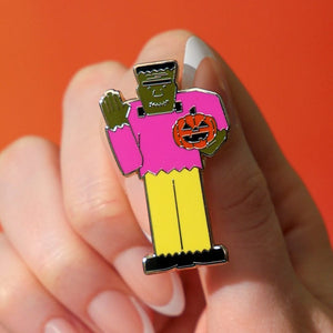 Frankenstein's Friendly Monster Enamel Pin  -  Erstwilder  -  Quirky Resin and Enamel Accessories