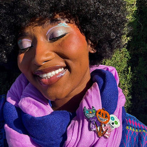 Friends that Scare Together Brooch  -  Erstwilder  -  Quirky Resin and Enamel Accessories