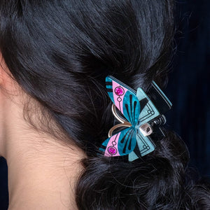 Butterfly Sonata Hair Clip Claw  -  Erstwilder  -  Quirky Resin and Enamel Accessories