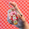 Sweet Strawberry Shortcake Enamel Key Ring  -  Erstwilder  -  Quirky Resin and Enamel Accessories