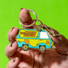The Mystery Machine Enamel Key Ring  -  Erstwilder  -  Quirky Resin and Enamel Accessories
