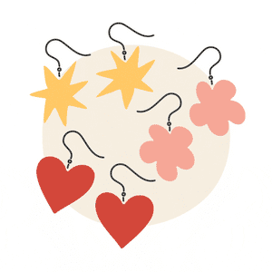 Lucky Dip Essential Earrings - 3 Pack  -  Lucky Dip  -  Quirky Resin and Enamel Accessories