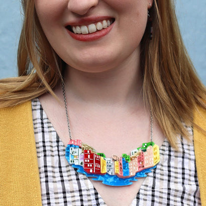 Cinque Terre Necklace  -  Erstwilder  -  Quirky Resin and Enamel Accessories