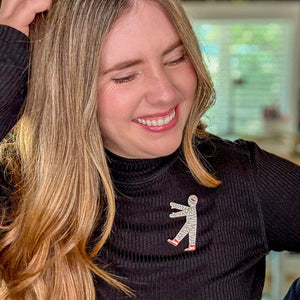 I Want my Mummy Brooch  -  Erstwilder  -  Quirky Resin and Enamel Accessories