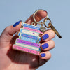 Jane Austen Book Club Enamel Keyring  -  Erstwilder  -  Quirky Resin and Enamel Accessories